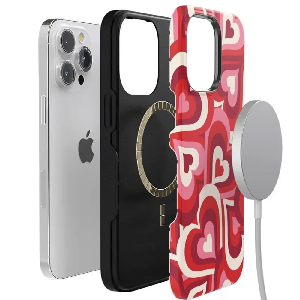 Casely iPhone Case Love Song Remix Ombre Hearts Case –  Iphone 15 Pro Max‎
